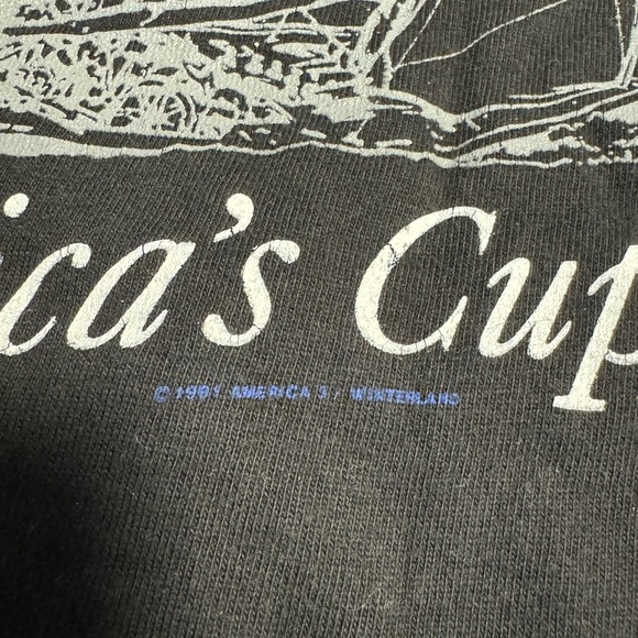 Vintage Single Stitch America’s Cup 1992 XL USA Short Sleeve T-shirt Unisex - Picture 6 of 13